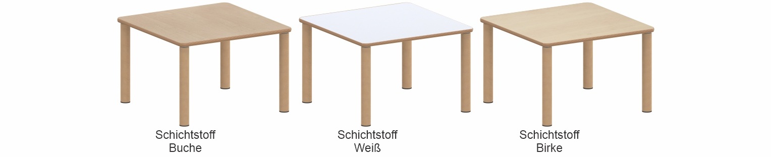 kindergarten tisch zargenlos zalotti Dekorauswahl Schichtstoff