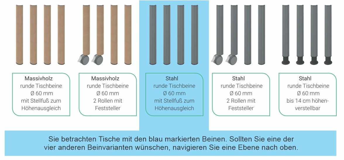 Zargenloser Tisch Zalotti Eigenschaften Holzbeine