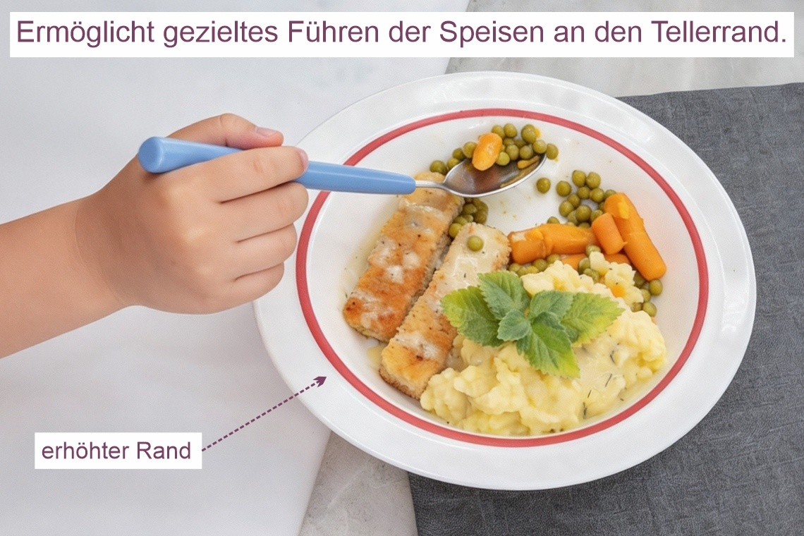 Autonomy Teller mit Kinderhand und Essen