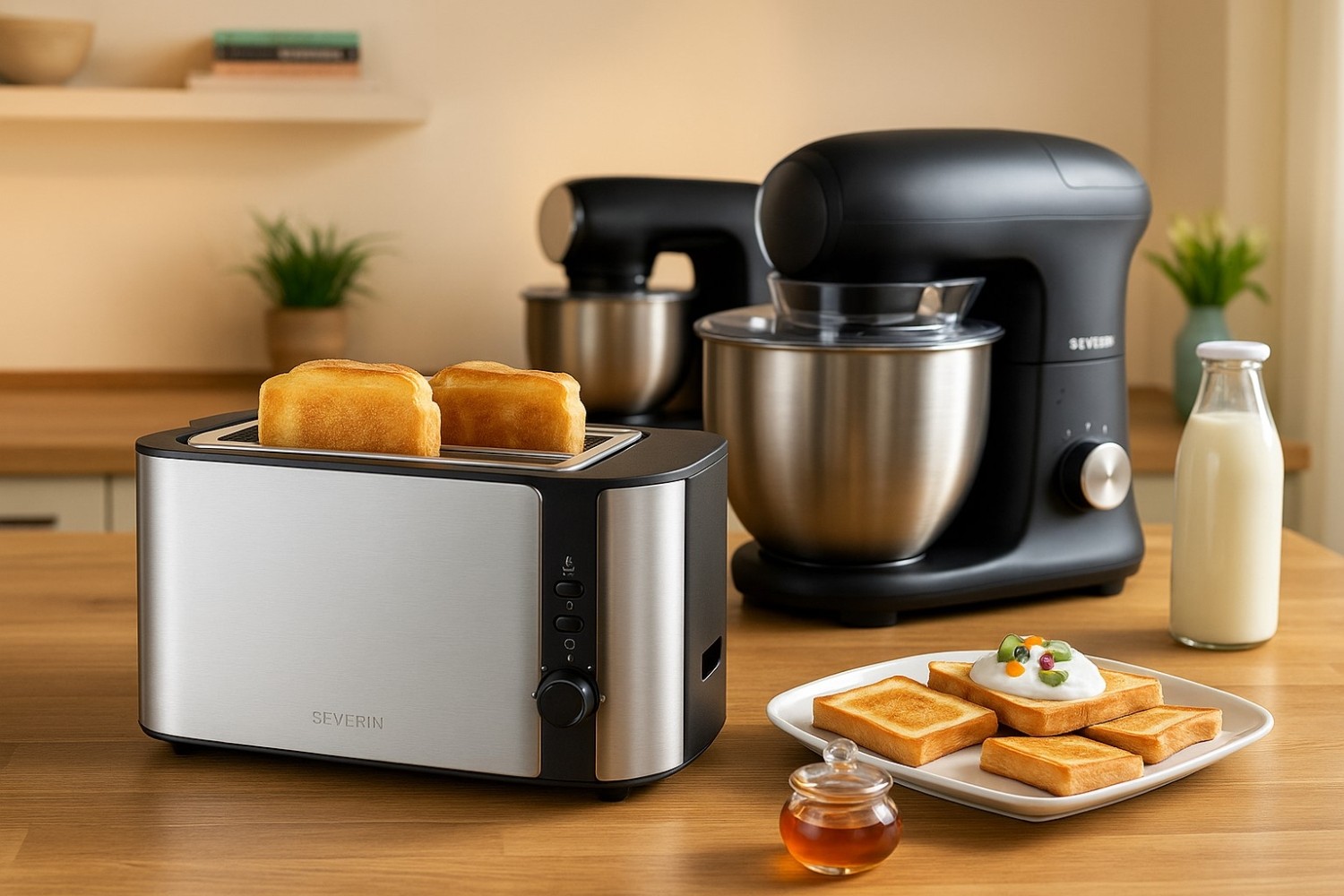 Elektrogeraete Ambiente Kuechenmaschine und Toaster