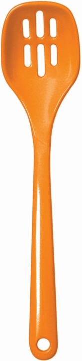 ABVERKAUF Schöpflöffel geschlitzt ORANGE 30,5 cm, PBT-Kunststoff
