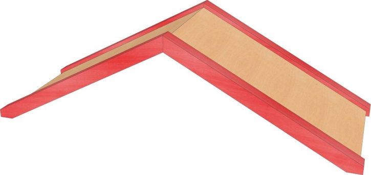Stollendach, B/H/T: 106 x 34,5 x 40 cm
