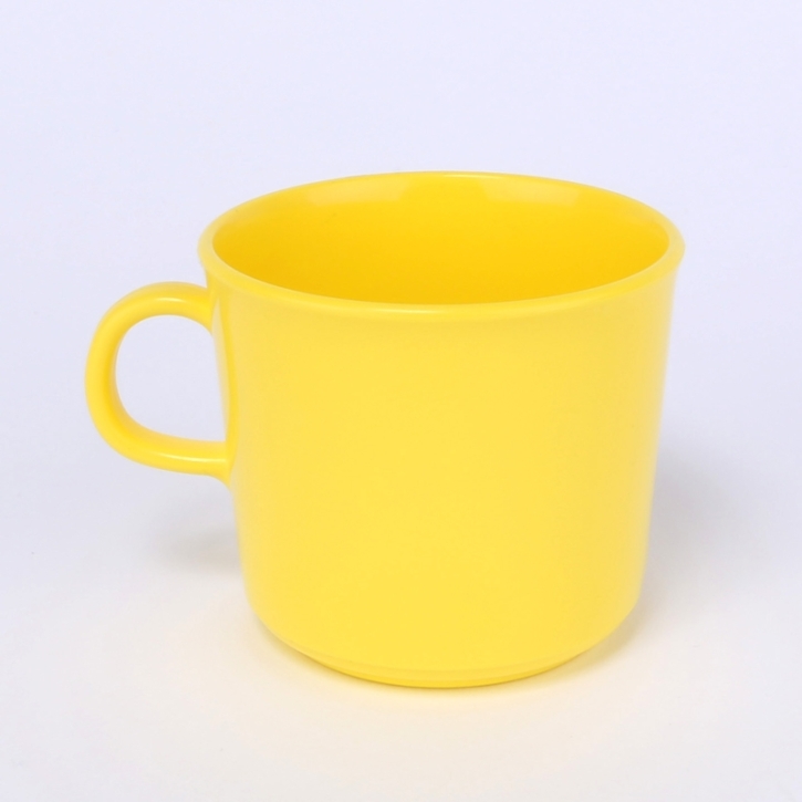 Tasse 0,15 Liter, mit Henkel; Ø 7,5 cm; Höhe 6,7 cm Sonnengelb