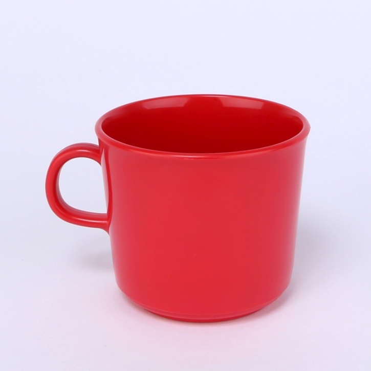 Tasse 0,15 Liter, mit Henkel; Ø 7,5 cm; Höhe 6,7 cm Erdbeerrot