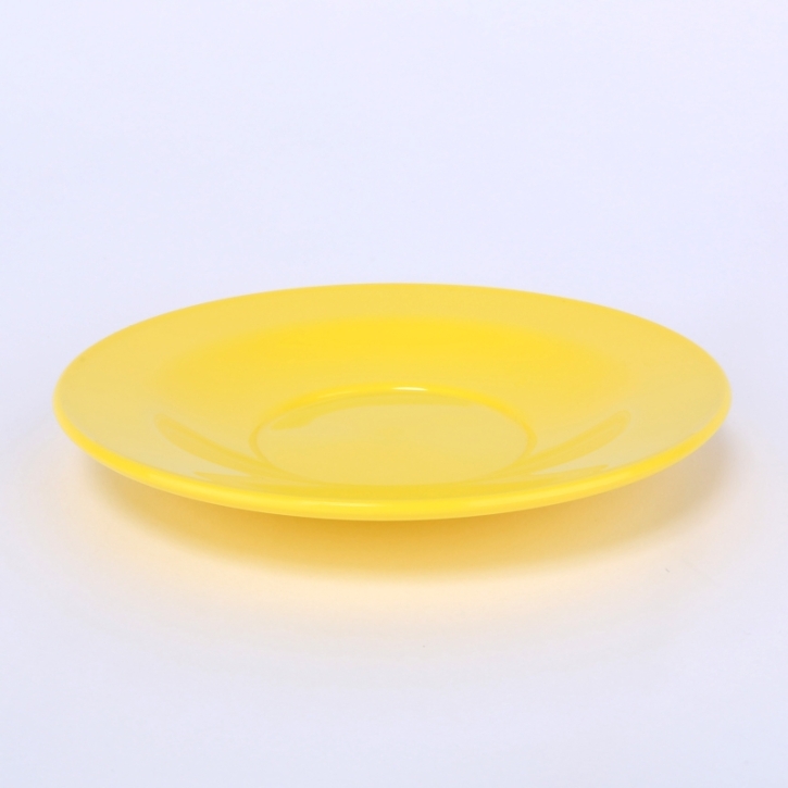 Untertasse zu Tasse 0,15 Liter / Trinkbecher 0,5 Liter; Ø 13,5 cm; Höhe 1,8 cm Sonnengelb
