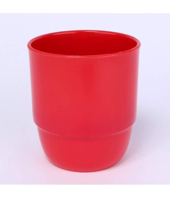 Trinkbecher 0,25 Liter, ohne Henkel; Ø 7,5 cm; Höhe 8,3 cm Erdbeerrot