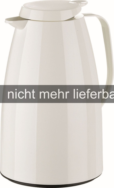 Isolierkanne ohne Glaseinsatz 1,50 Liter, WEISS, ABS-Kunststoff, Einhandbedienung