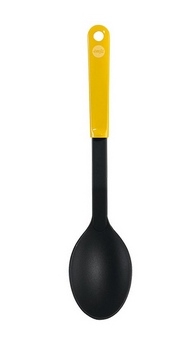 Servierlöffel 29 cm, Griff GELB, Polyamid-Kunststoff
