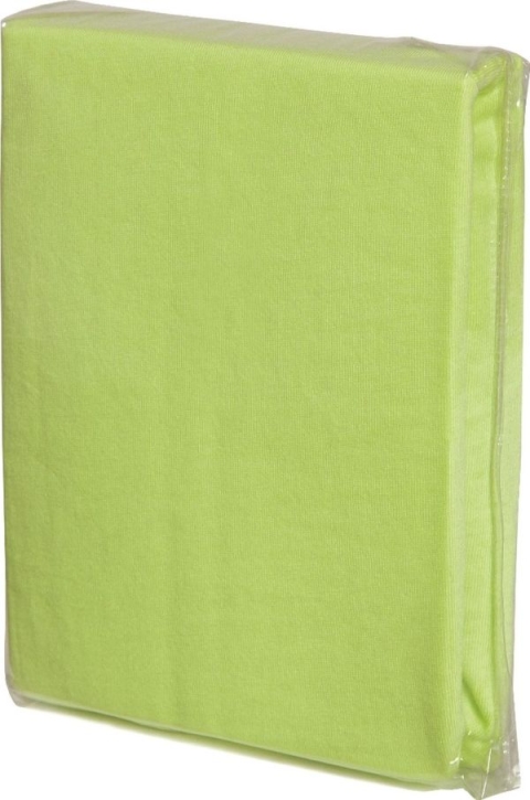 Spannbettlaken Baumwoll-Jersey, Universalgröße 60-70 x 120-140 cm apfelgrün