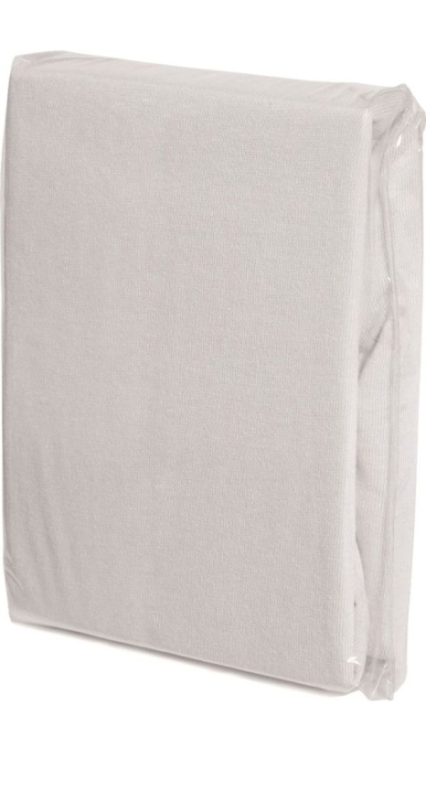 Spannbettlaken Baumwoll-Jersey, Universalgröße 60-70 x 120-140 cm weiß
