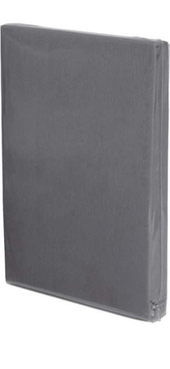 Spannbettlaken Baumwoll-Jersey, Universalgröße 60-70 x 120-140 cm grau