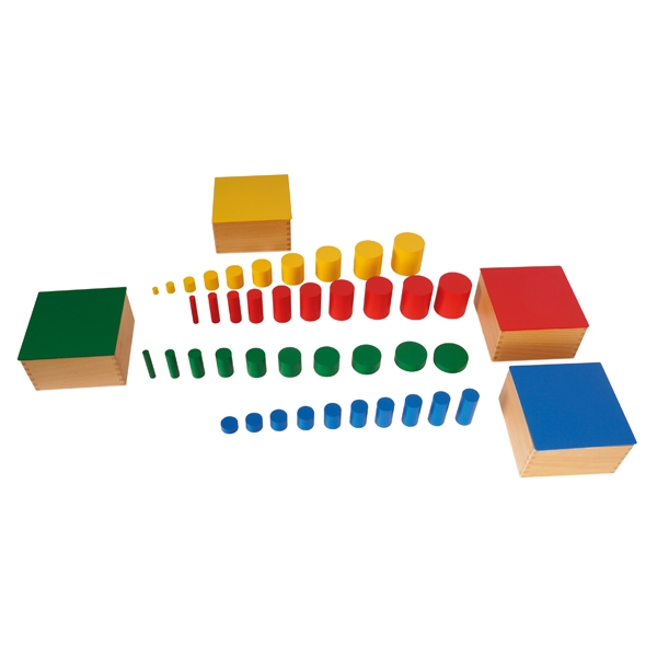 Montessori Farbige Zylinder