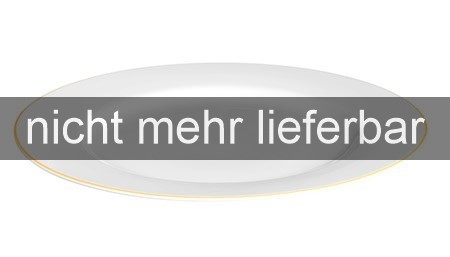 AUSVERKAUFT Porzellan farbiger Rand - Teller flach / Vorlegeplatte Ø 27 cm ORANGE