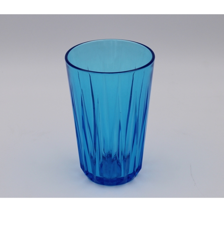 Trinkbecher in Kristallglasoptik 0,15 Liter blau