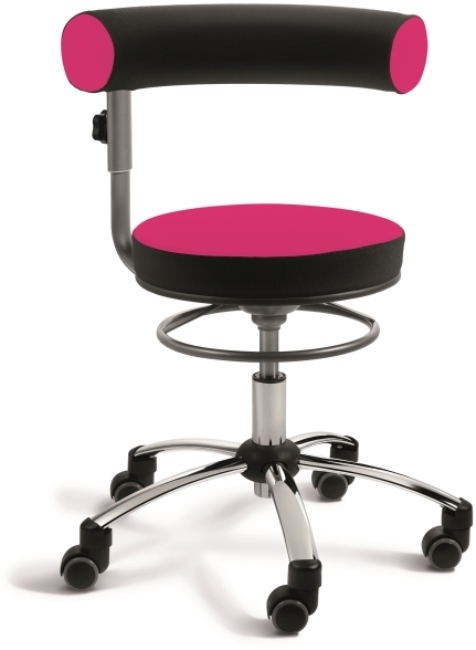 Sanus-Gesundheitsstuhl - Stoff Pink - Sitzhöhe 46-54 cm