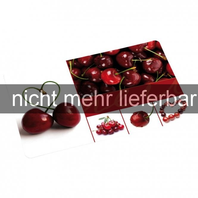 Platzmatte aus PP-Kunststoff, 43,5×28×0,07 cm, Motiv KIRSCHE