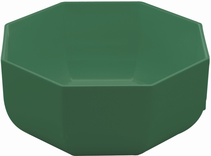 Melamin "Colora" - (8) Schüssel 8-eckig groß GRÜN, 3,00 Liter, Ø 240 x H 95 mm