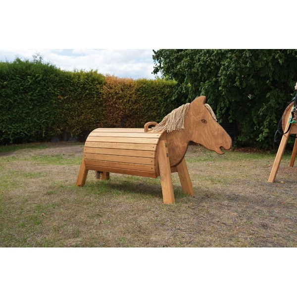 Holzpferd 50 cm lasiert