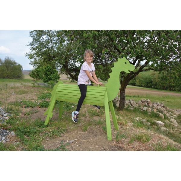 Holzdrache 90 cm lasiert