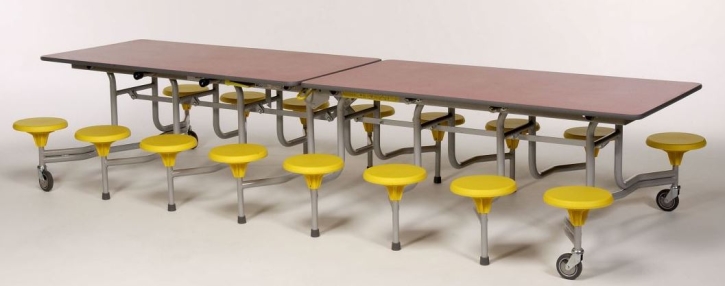 16-Sitzer rechteckig, Tischgröße 305,1 x 75,0 cm, Tischhöhe 61 cm, Sitzhöhe 34 cm