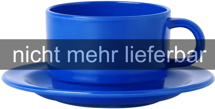 Melamin "Colora" - (2) Obertasse BLAU 0,20 Liter, Ø 80 x H 55 mm
