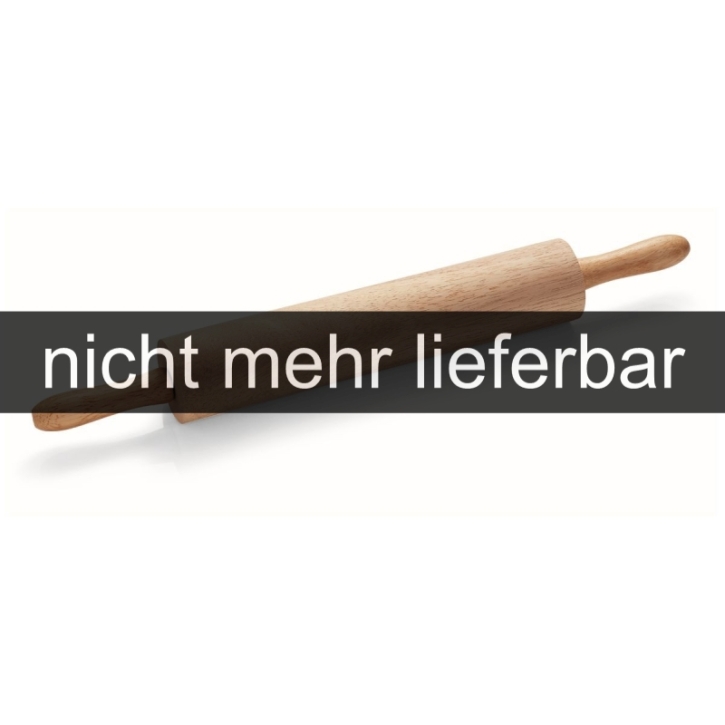 AUSVERKAUFT (17) Holz-Teigrolle / Nudelholz, Länge: 38 cm, mit Kugellager