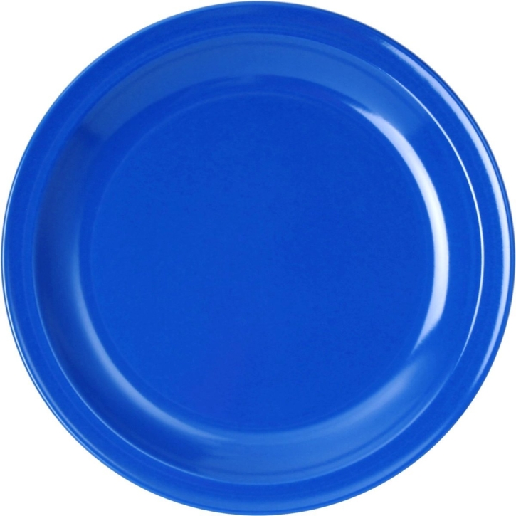 Melamin "Colora" - (11) Mittagsteller / Teller flach BLAU Ø 235 mm