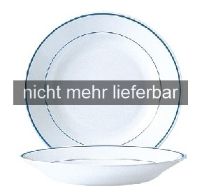AUSVERKAUFT Hartglas "Delft" - Teller tief Ø 22,5 cm, H 35 mm