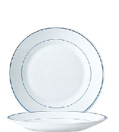 Hartglas "Delft" - Frühstücks- / Dessertteller Ø 19,5 cm, H 22 mm
