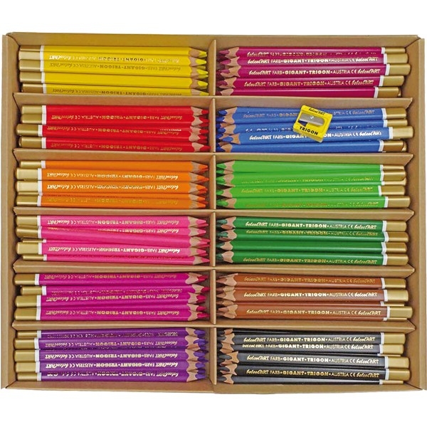belcolART Trigon Gigant Grundfarben 12 Farben 180 Stifte belcolART Trigon Gigant Grundfarben 12 Farben 180 Stifte
