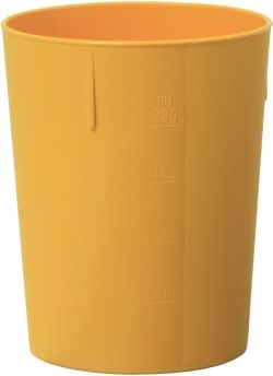 Polypropylen WACA - (7) Trinkbecher GELB 0,25 Liter, Ø 74 x H 90 mm