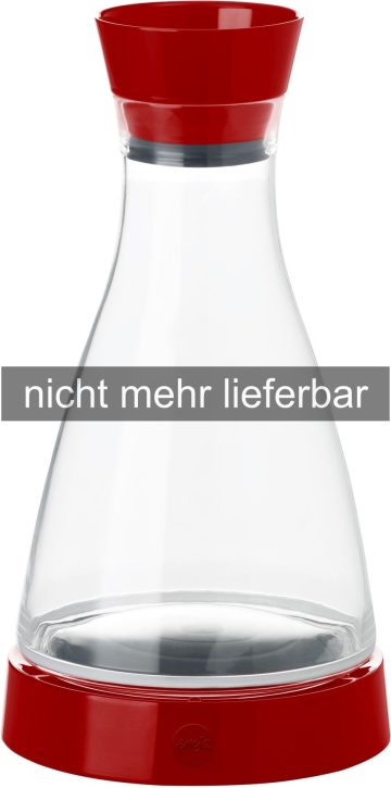 AUSVERKAUFT! Kunststoff-Kühlkaraffe für Kaltgetränke, ROT, 1,00 Liter