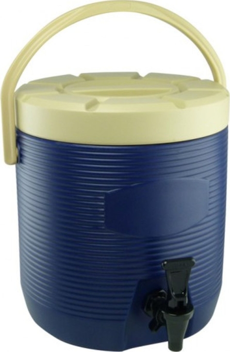Thermo-Getränkebehälter 18 Liter BLAU, außen HDPE-Kunststoff, Innenbehälter Edelstahl