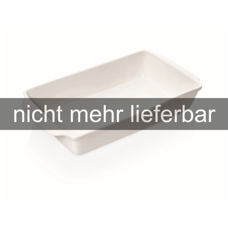 AUSVERKAUT!!! Porzellan - Backform mit Lappengriffen, 45×25×7 cm