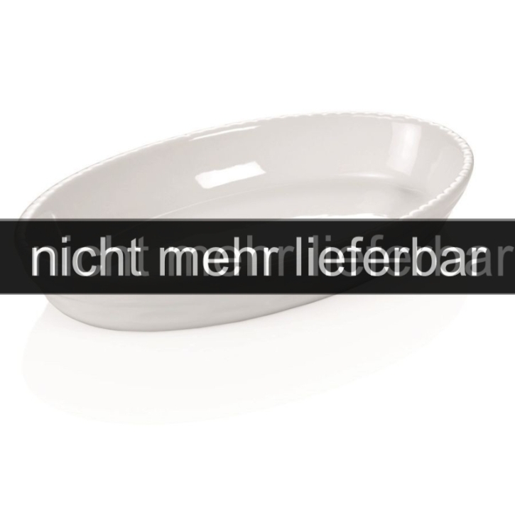 AUSVERKAUFT Porzellan - Auflauf-/Backform, Buffetschale, 42×25,5×5,0 cm