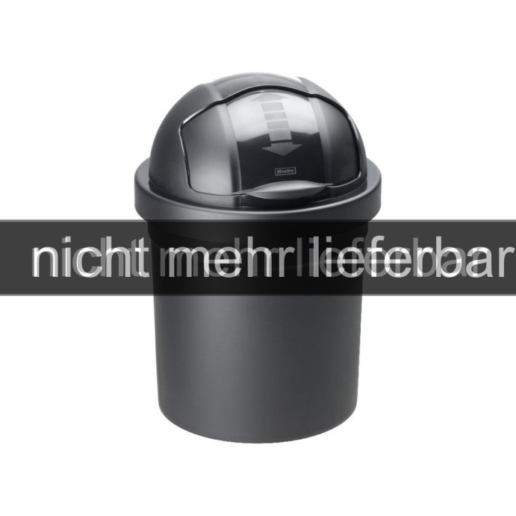 AUSVERKAUFT Kunststoff-Eimer „Rollbob“, 10 Liter, Ø 26,5 × H 39,5 cm, SCHWARZ