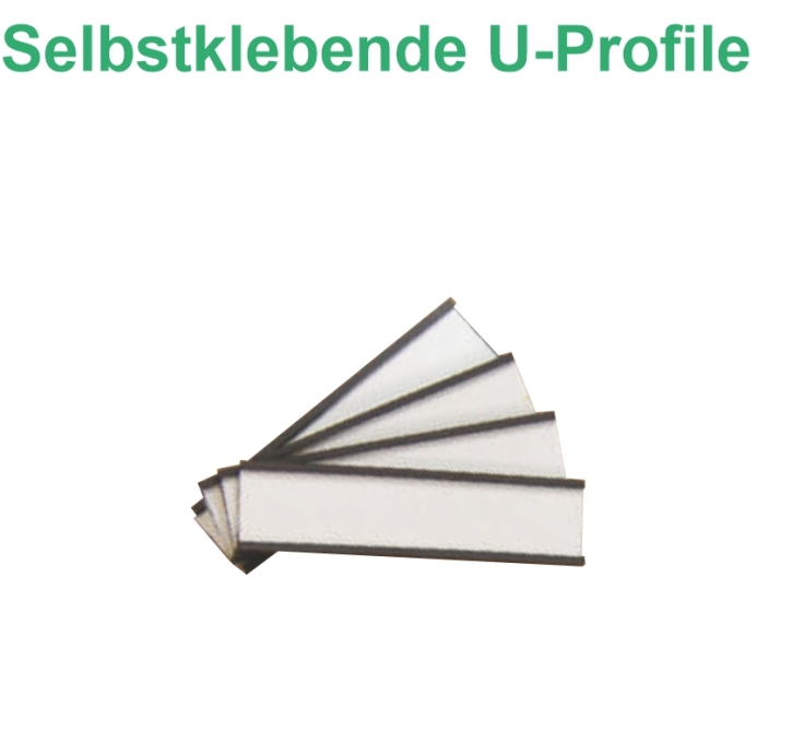Selbstklebende U-Profile - 15 mm hoch, Satz mit 10 Stk.
