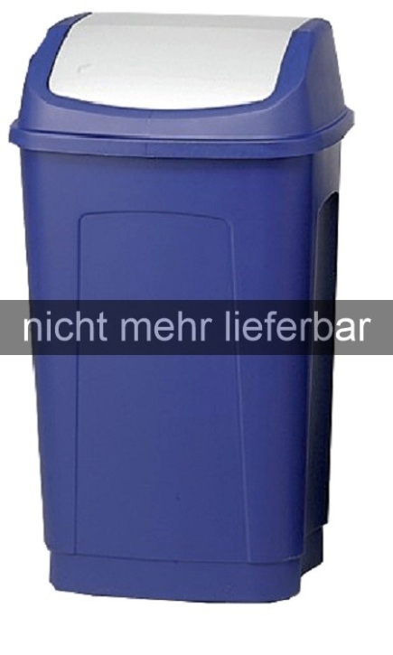 AUSVERKAUFT Abverkauf: Swing-Mülleimer 25 Liter, 35 x 26,5 x H 54 cm, BLAU