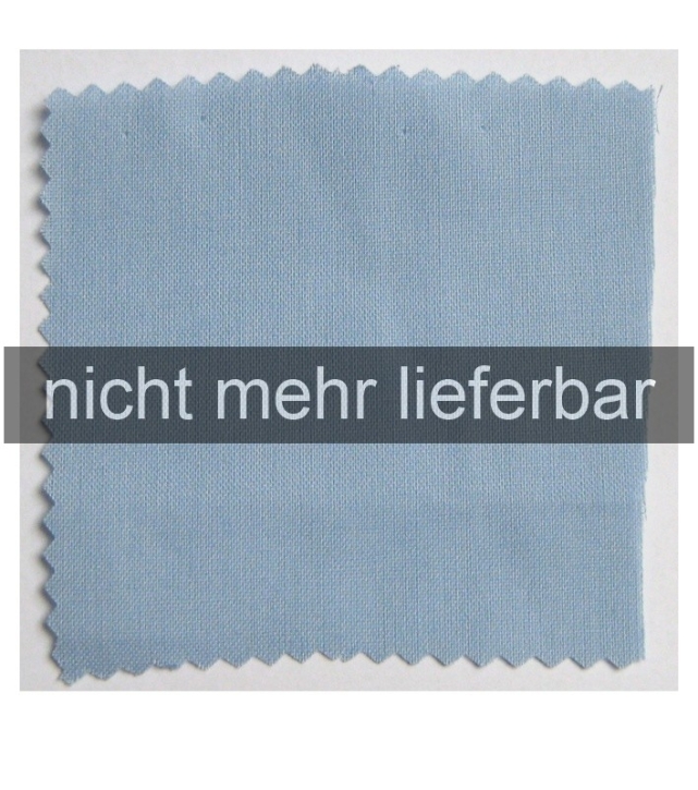 AUSVERKAUFT : Bettwäsche "Hellblau", Baumwolle, Kissenbezug 40x40 cm, Knopfleiste