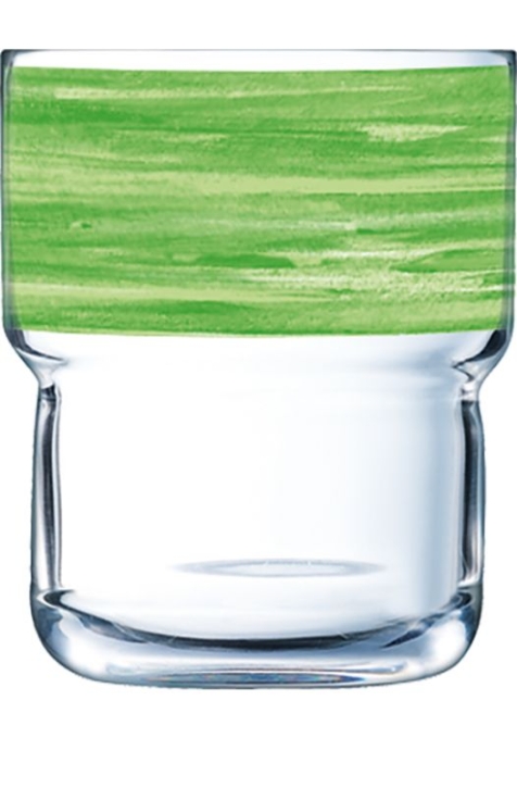 Brush Log GRÜN - Stapelglas 0,27 Liter, Ø 77 × H 93 mm