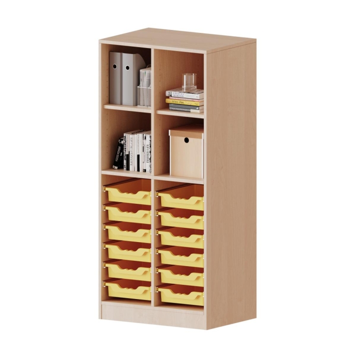 ErgoTray Regal, zweireihig, 4 Ordnerhöhen - Gesamthöhe: 154 cm ErgoTray Regal, zweireihig, 4 Ordnerhöhen - Gesamthöhe: 154 cm
