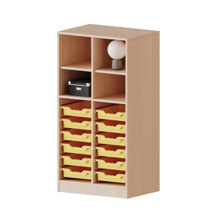 ErgoTray Regal, zweireihig, 3,5 Ordnerhöhen - Gesamthöhe: 136 cm ErgoTray Regal, zweireihig, 3,5 Ordnerhöhen - Gesamthöhe: 136 cm