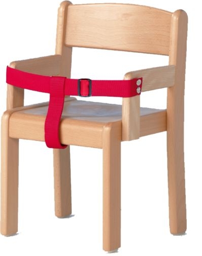 Haltegurt für Armlehnenstühle bis Sitzhöhe 35 cm; NEU: MIT VERSTELLSCHNALLE