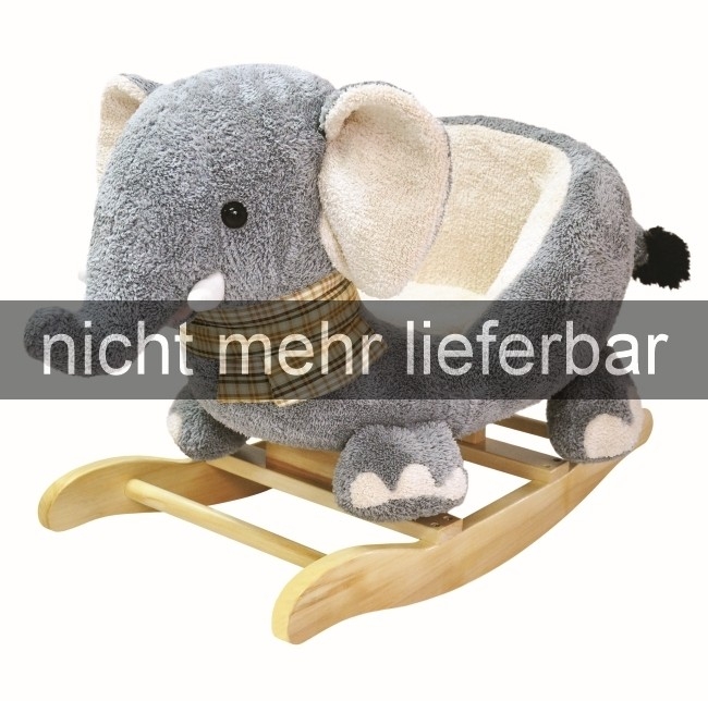 Schaukelelefant Plüsch DONDO, B/H/T 65x49x36 cm