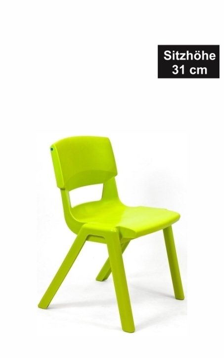 POSTURA+ Kunststoffstuhl - Sitzhöhe 31 cm, LIMETTE
