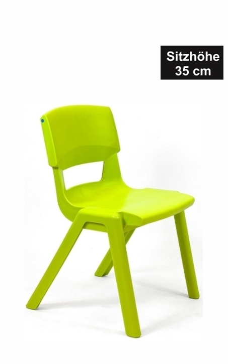 POSTURA+ Kunststoffstuhl - Sitzhöhe 35 cm, 09 Hellgrün