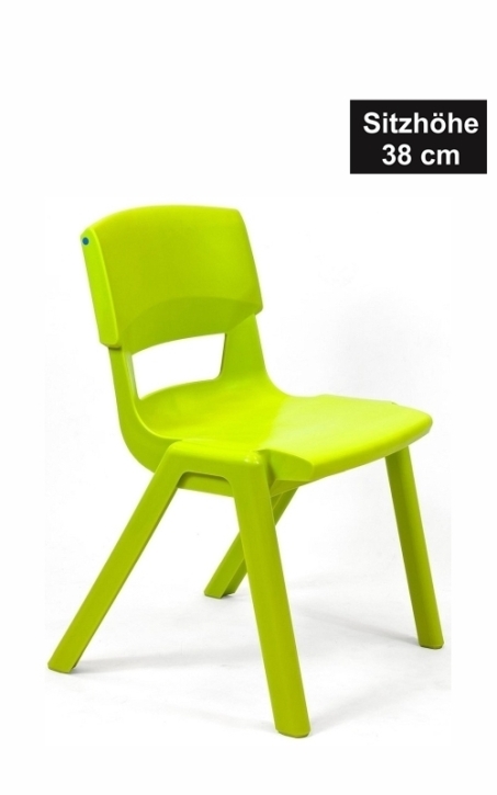 POSTURA+ Kunststoffstuhl - Sitzhöhe 38 cm, LIMETTE