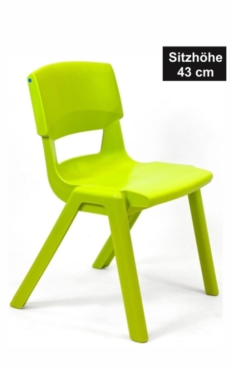 POSTURA+ Kunststoffstuhl - Sitzhöhe 43 cm, LIMETTE