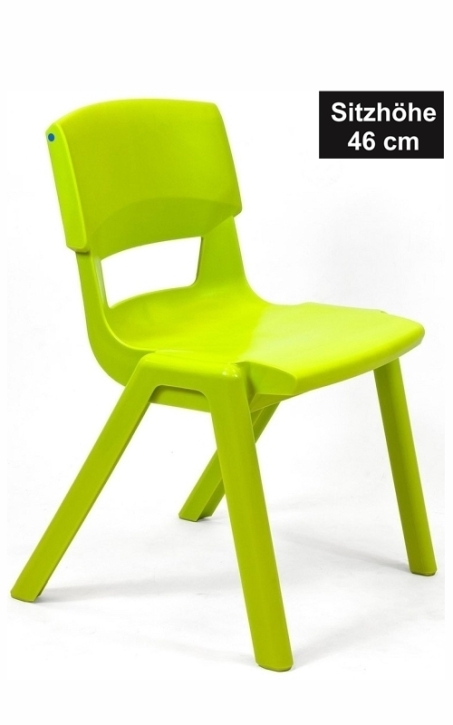 POSTURA+ Kunststoffstuhl - Sitzhöhe 46 cm, LIMETTE