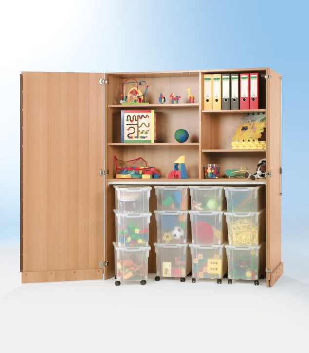 Garagenschrank mit 12 SymBoxen, B/H/T 150 x 190 x 50 cm-LEG 12 12G